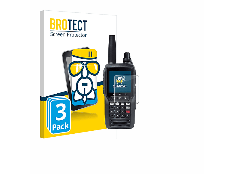 BROTECT Schutzfolie(für 3x klare Yaesu Airglass FTA-750)