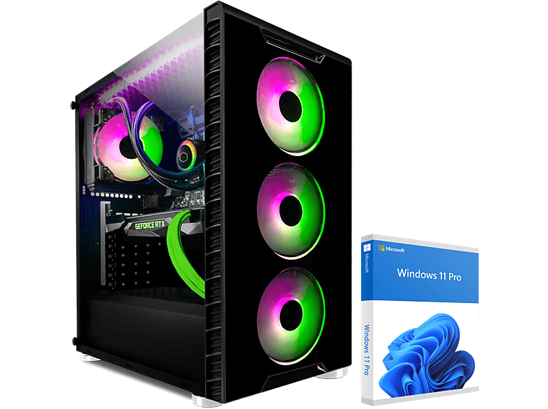 KRAFTPC AMD 11 NVIDIA GeForce GB GB GB 1000 HDD, 4070, AMD Prozessor, Gaming mit 2000 RTX™ 7 GB 12 Ryzen7 Windows Pro, Ryzen™ 5800X, 32 SSD, PC RAM