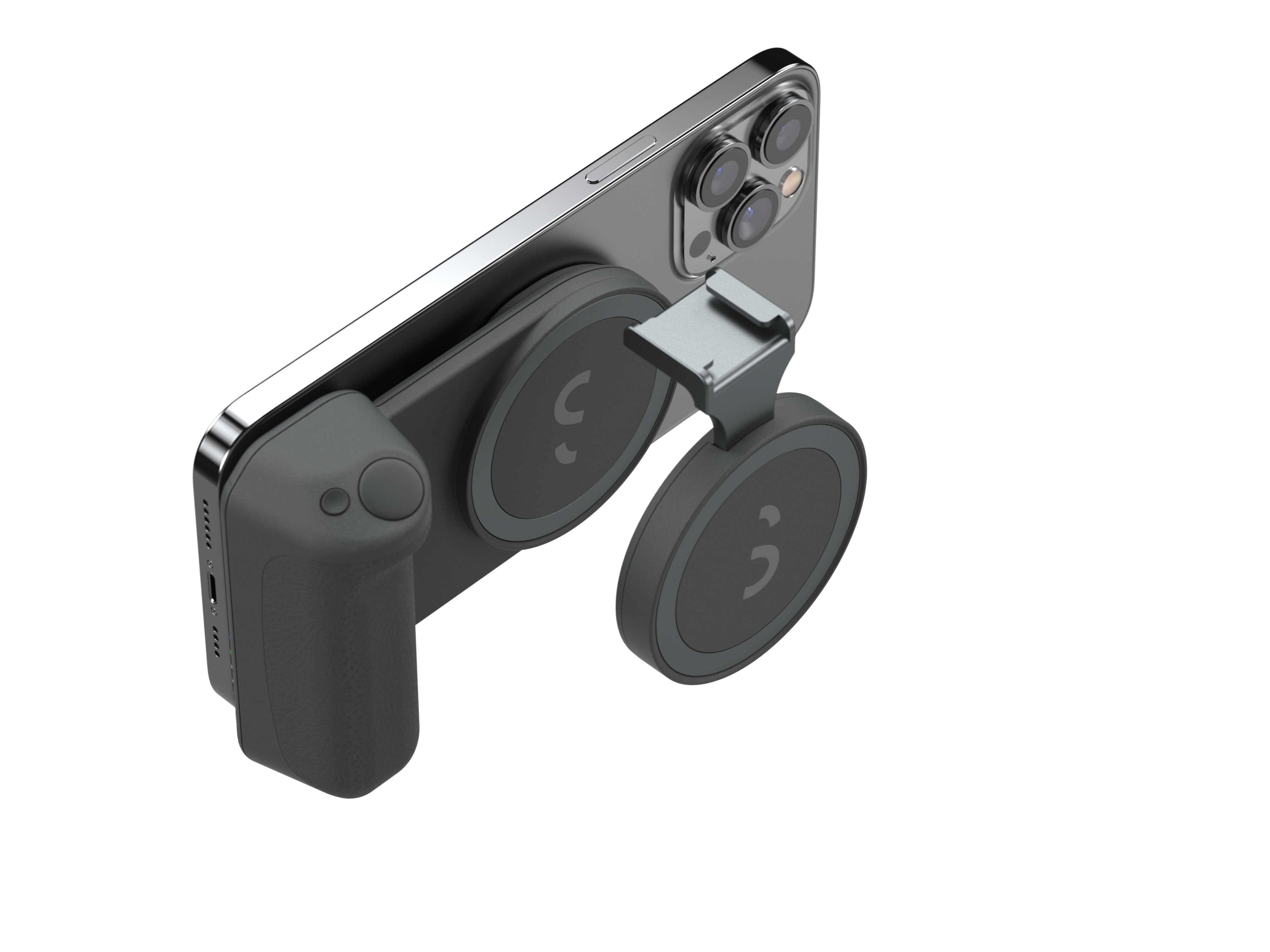 SHIFTCAM SnapShoe, Magnetische Aufklebers alle für passend Verwendung MagSafe Blitzschuhhalterung, oder des Midnight, magnetischen Smartphones durch mit