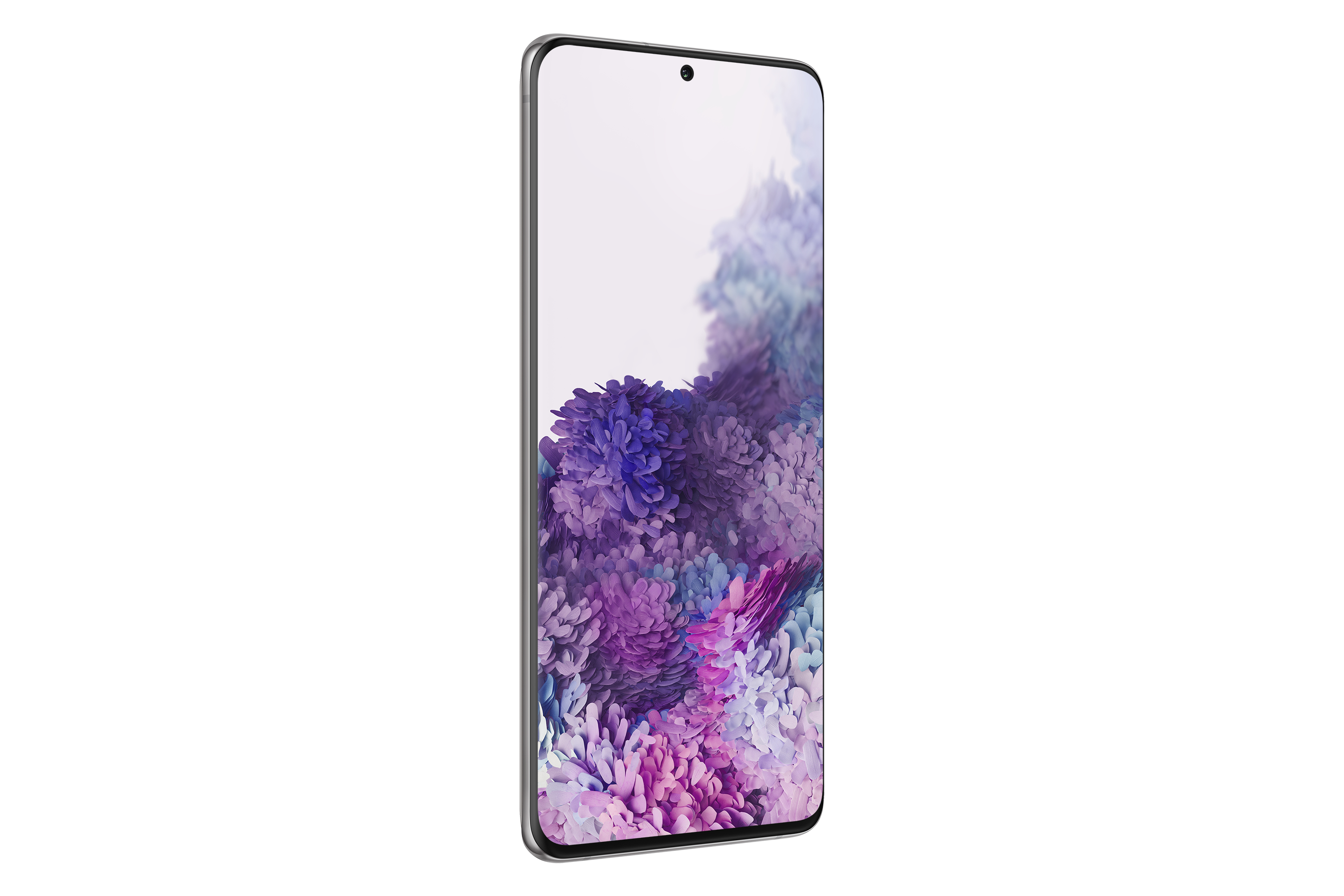 Ein Telefon mit einem Bildschirm, der ein Blumenmuster anzeigt.
