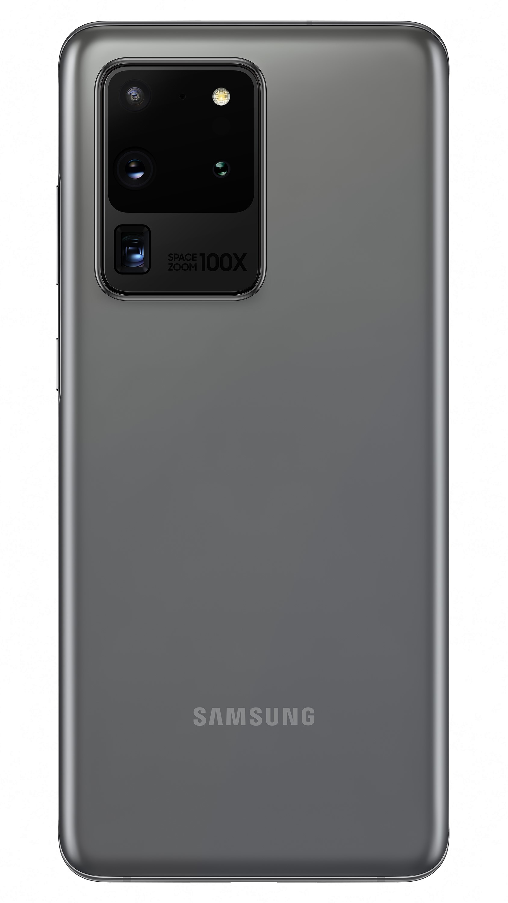 Graues Smartphone mit mehreren Rückkameras.