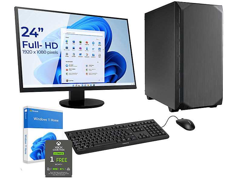 SEDATECH Intel i7-14700KF, PC-desktop mit Intel i7-14700KF Prozessor, 32 GB RAM, 1000 GB SSD, 8 GB