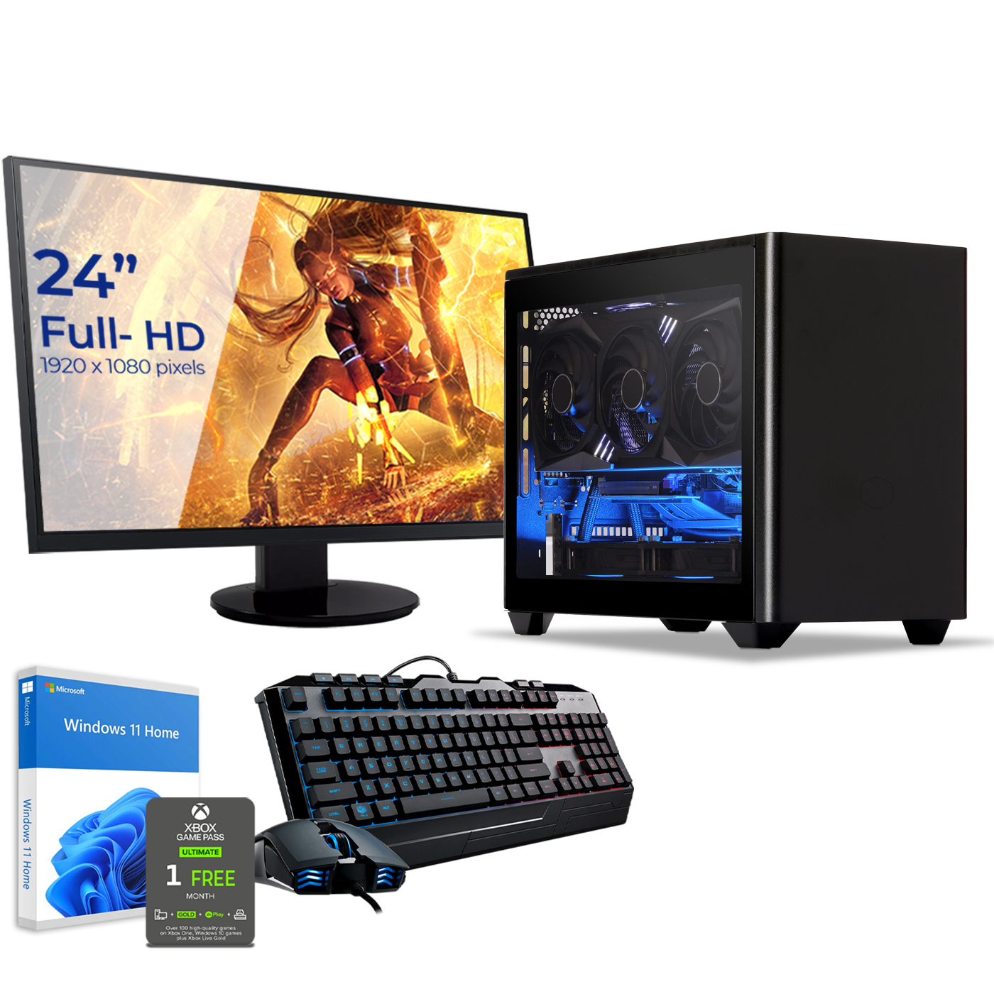 SEDATECH Intel i9-11900KF PC Wasserkühlung, RAM, i9-11900KF Gaming mit 8 SSD, Prozessor, mit GB Intel GB 16 GB 2000