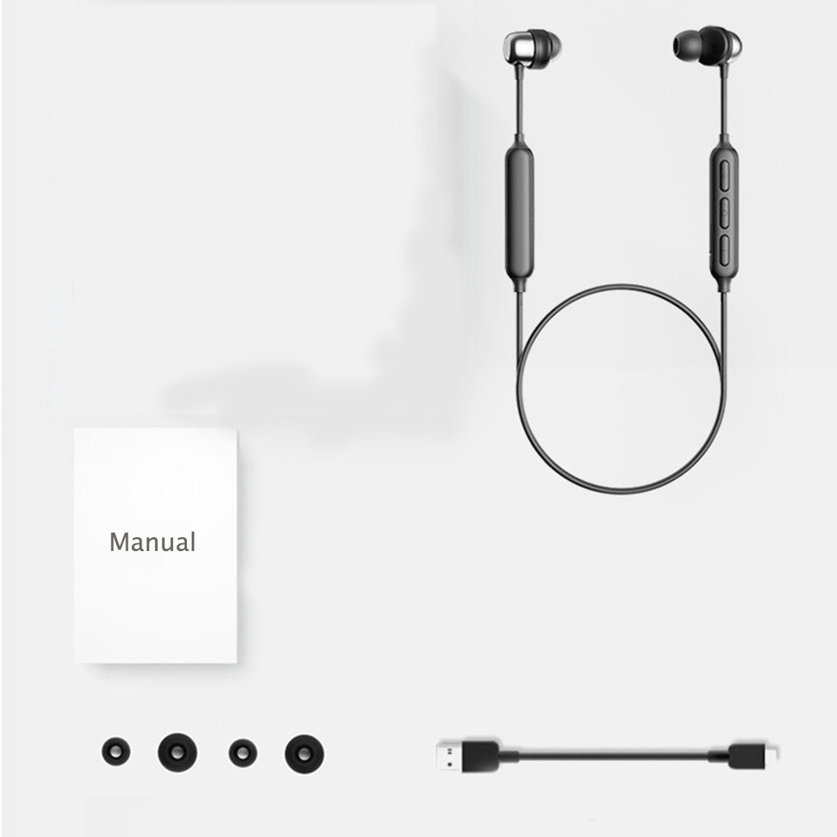 BRIGHTAKE Drahtlose Bluetooth Kopfhörer – Schwarz Sportler!, Bluetooth-Kopfhörer Perfekte für Begleiter Der Neckband