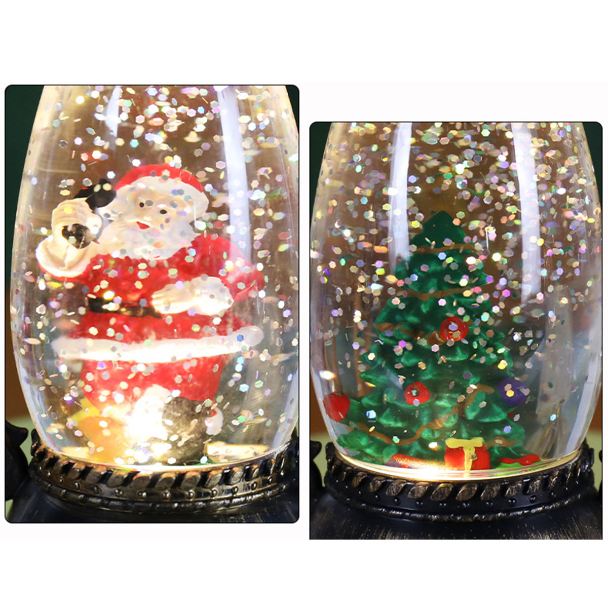 Kristallkugellichter - BRIGHTAKE Magische Weihnachtsdekoration Atmosphäre Öllampe Festliche für