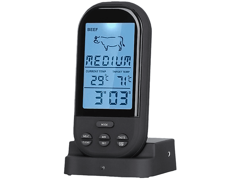 BRIGHTAKE Drahtloses BBQ-Fleischthermometer - Präzise Grillkontrolle Thermometer
