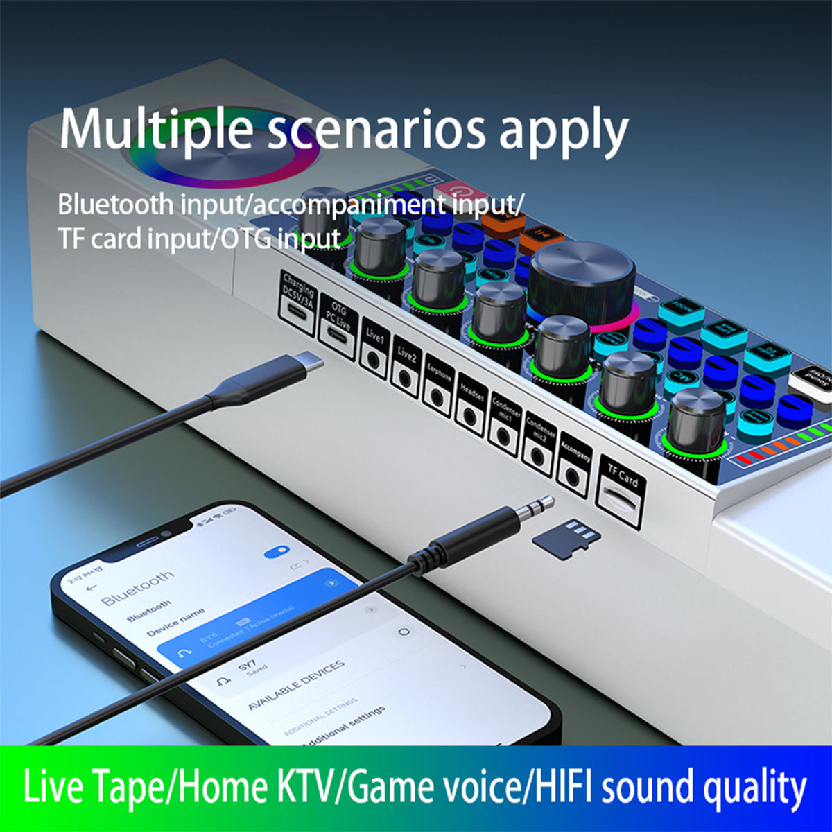 für Live All-in-One Klang Card: Ihre BRIGHTAKE Performance, Soundkarte Professioneller Sound Externe