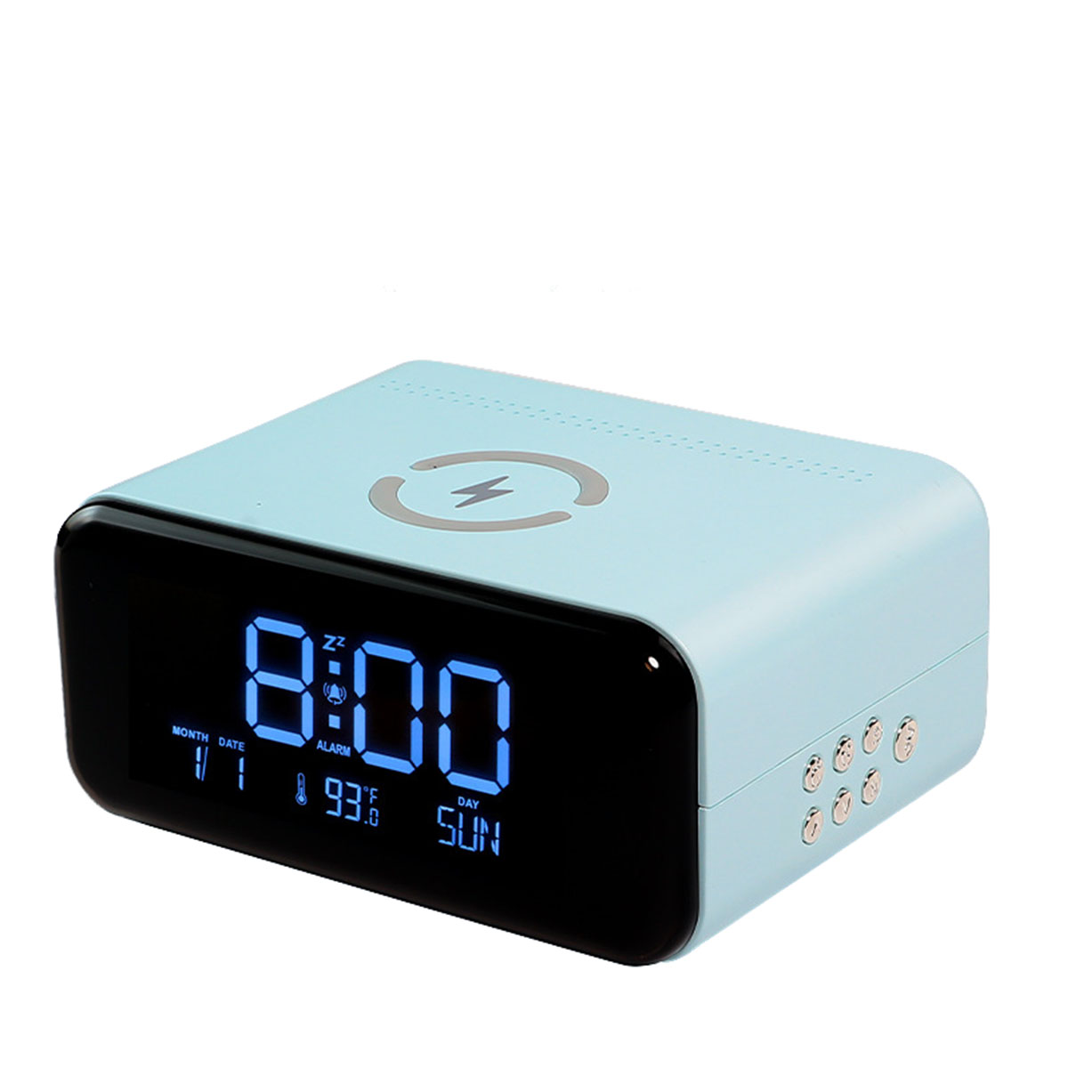 Bluetooth Smarte Nachtlicht Blau Schnellladung, Lautsprecher, Großanzeige: BRIGHTAKE Lautsprecher,