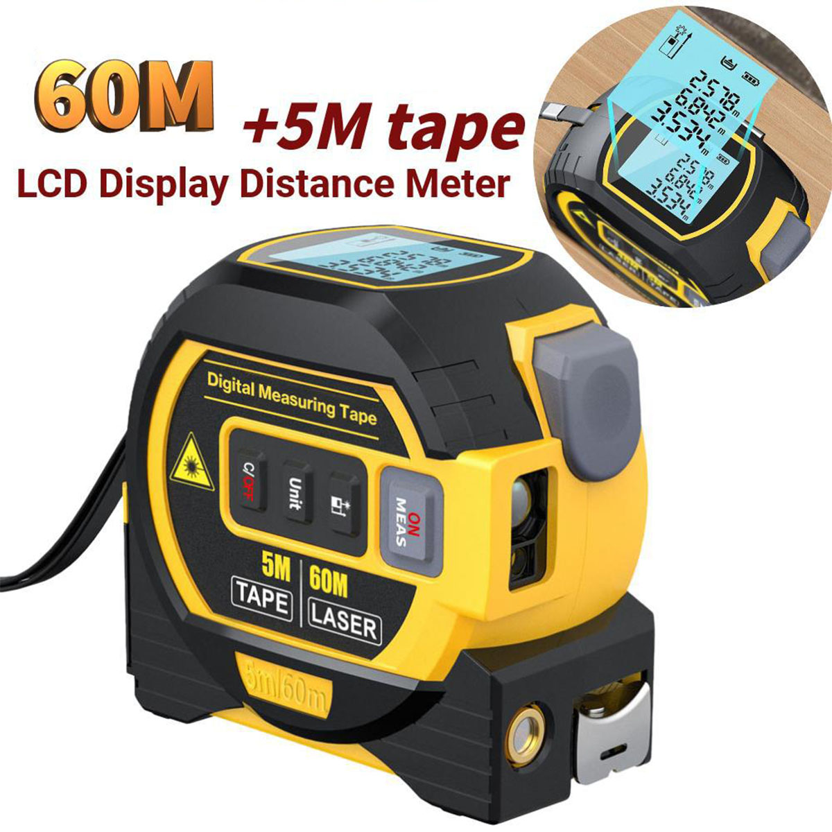 Entfernungsmesser tachymeter 3-in-1 Laser BRIGHTAKE und Gerät in Vielseitigkeit einem – Präzision