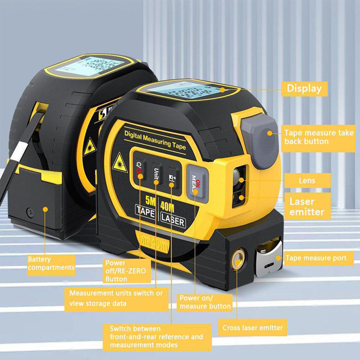 Entfernungsmesser 3-in-1 Laser – einem BRIGHTAKE und Vielseitigkeit tachymeter Präzision in Gerät