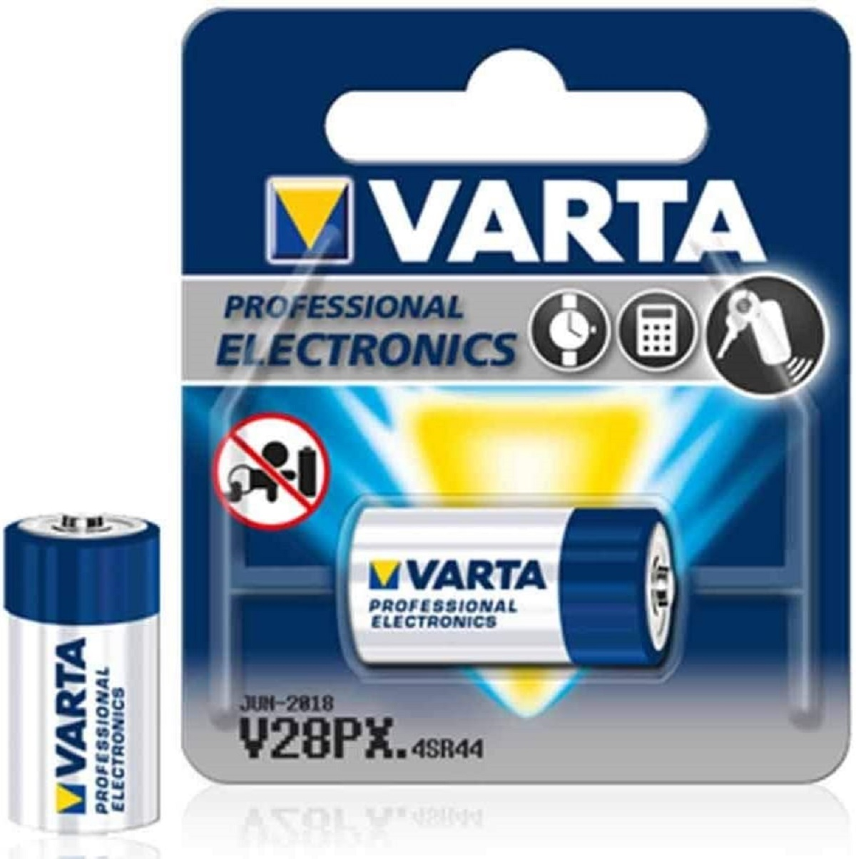 VARTA SILBEROXID 6.0 mAh - 145 Distancia 145 Batterie, 4028.101.401 Mando 4SR44 mAh V