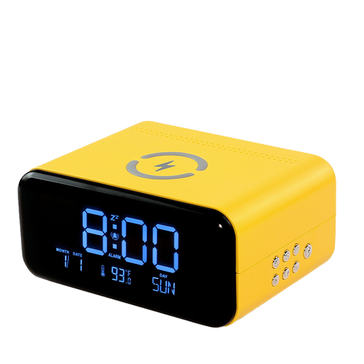 BRIGHTAKE Smarte Großanzeige: Bluetooth Lautsprecher, Schnellladung, Gelb Lautsprecher, Nachtlicht