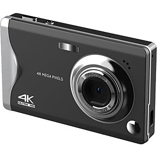 Cámara digital - SYNTEK Cámara digital 4K HD con pantalla grande de 3 pulgadas y enfoque automático Cámara compacta, 800 megapixel, 3840 x 2160, Negro