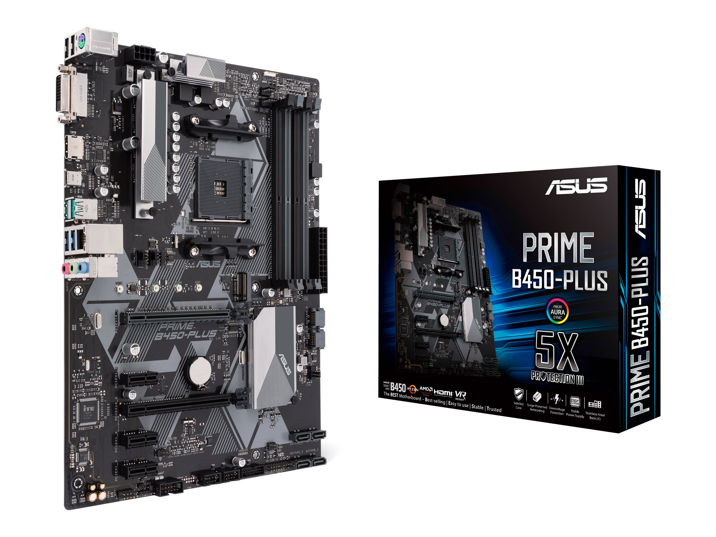 B450-PLUS schwarz ASUS Mainboards PRIME