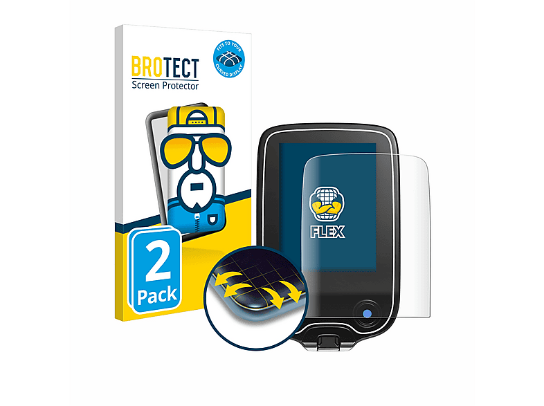 Brotect Pellicola Protettiva Per Freestyle InsuLinx - Confezione 2 Pezzi - Trasparente HD Con Anti-Impronte E Anti-Graffio - Made In Germany - Installazione Facile Senza Bolle - 2