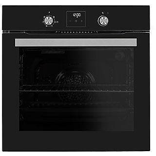 Horno empotrado - AMSTA AMFEMP60B, Horno Pirolítico, 60 l, 59,5 cm, Negro