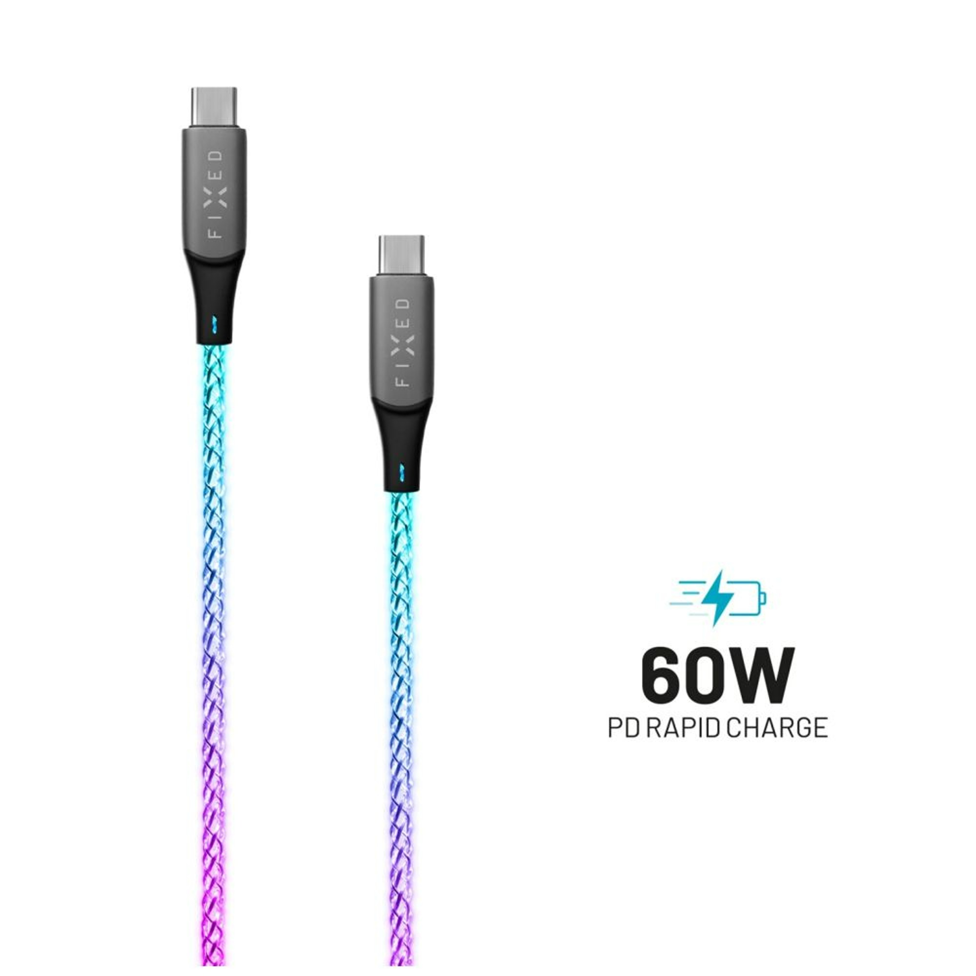 Zwei Ladekabel mit 60W Text.