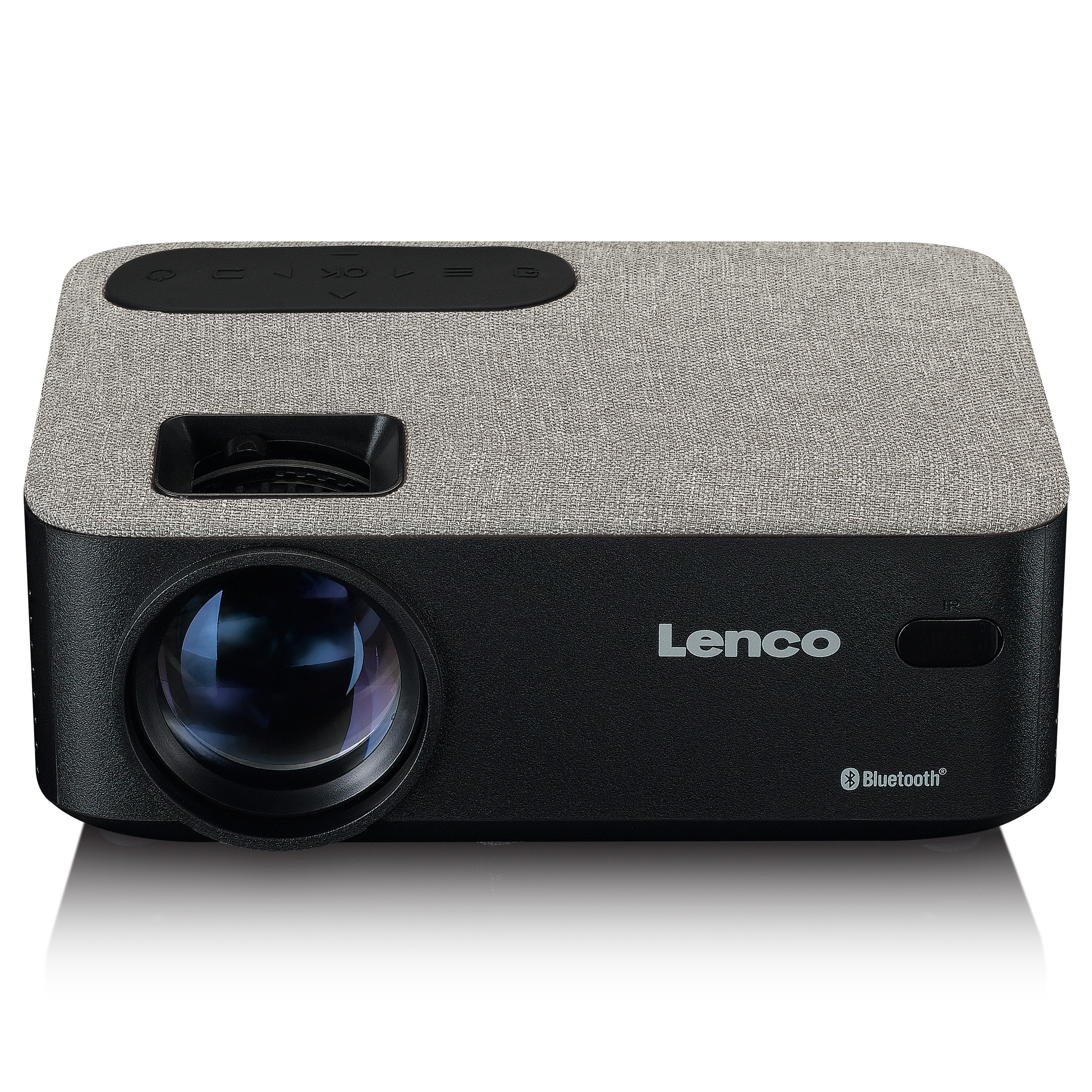 LPJ-700BKGY Projektor 4000 Lumen) - LENCO Beamer(HD, Bluetooth mit LCD