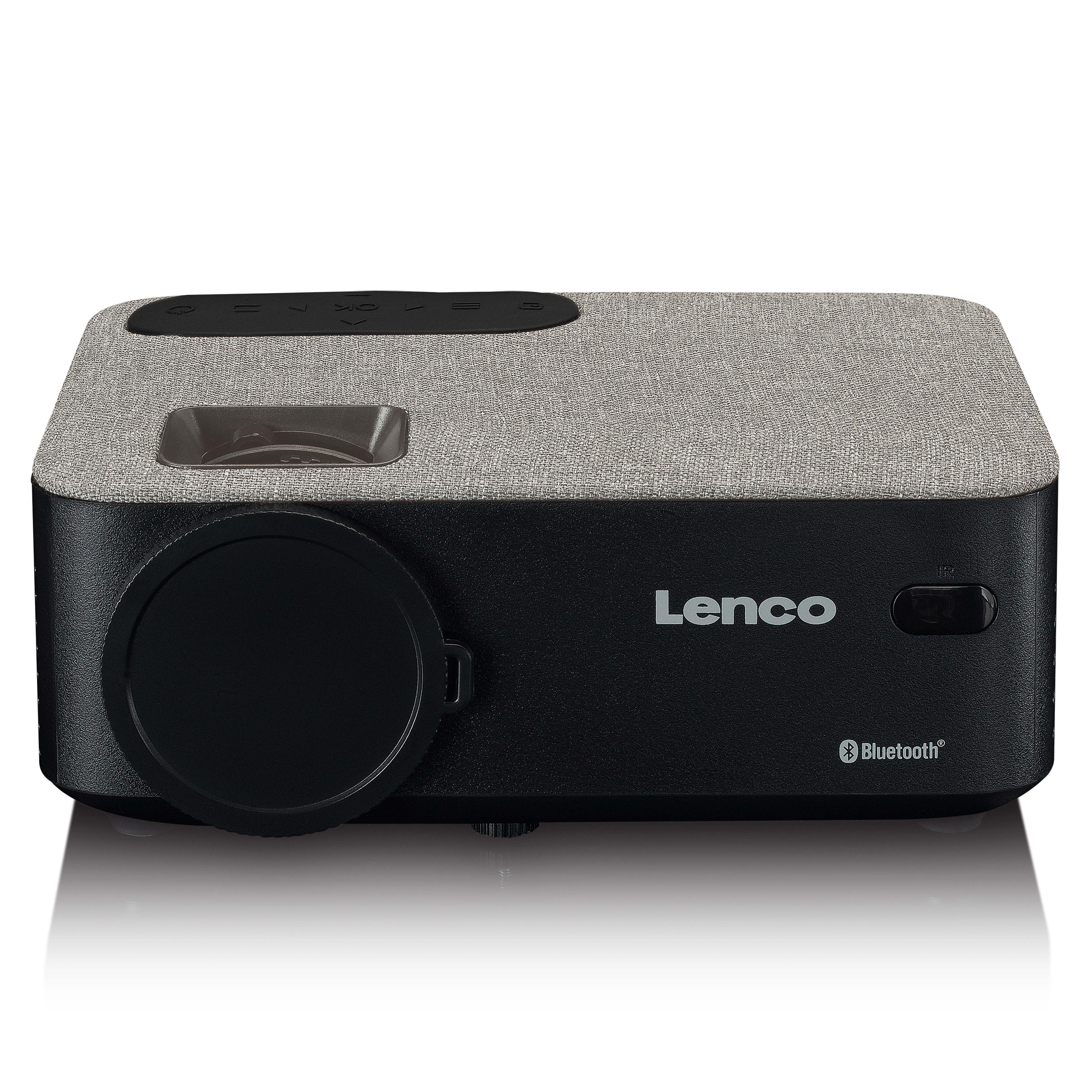 mit LENCO Projektor Bluetooth 4000 Beamer(HD, - Lumen) LPJ-700BKGY LCD
