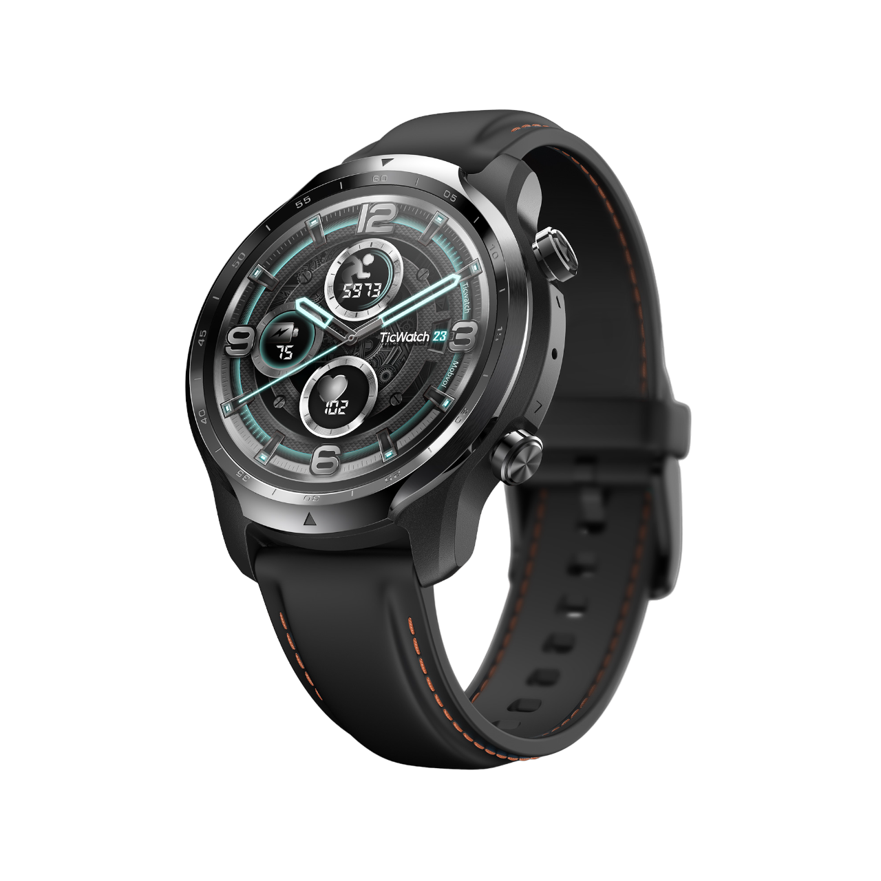 Smartwatch MOBVOI PRO Gps, Plástico, Acero inoxidable, Negro