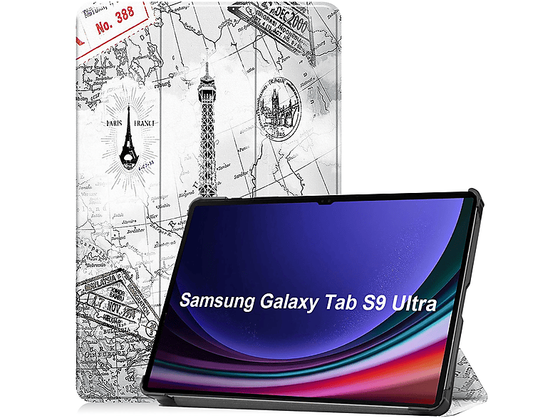 LOBWERK Hülle Schutzhülle Bookcover 14.6 Tab SM-X910 Mehrfarbig S9 für Galaxy Kunstleder, Ultra Zoll SM-916B Samsung