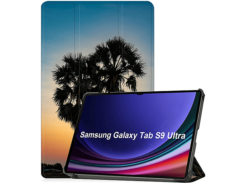 LOBWERK Hülle Schutzhülle Bookcover für SM-X910 SM-916B Samsung Galaxy Zoll S9 14.6 Mehrfarbig Kunstleder, Ultra Tab