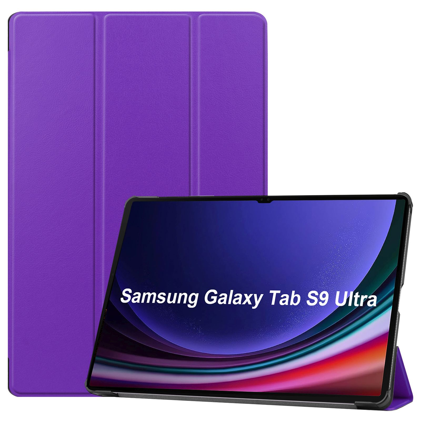 Zoll Lila Hülle Galaxy Samsung für Ultra SM-916B S9 Bookcover 14.6 SM-X910 Kunstleder, LOBWERK Tab Schutzhülle