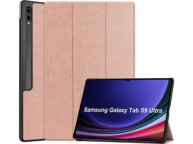 LOBWERK Hülle 14.6 SM-X910 Ultra für SM-916B Tab bronze Bookcover Zoll Galaxy S9 Kunstleder, Samsung Schutzhülle
