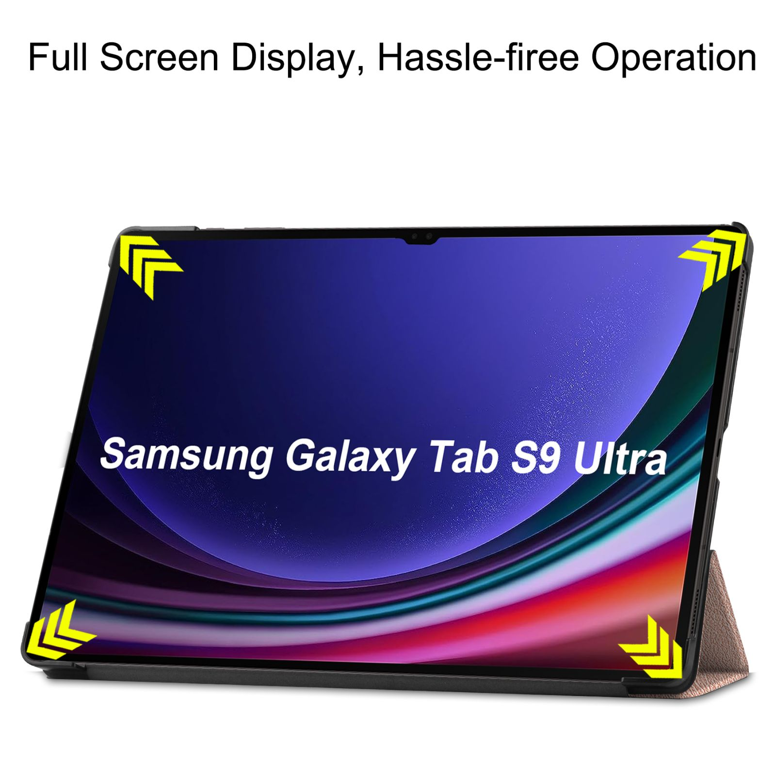 SM-X910 Zoll Galaxy Hülle Ultra Samsung LOBWERK Schutzhülle für Bookcover SM-916B 14.6 Kunstleder, bronze S9 Tab