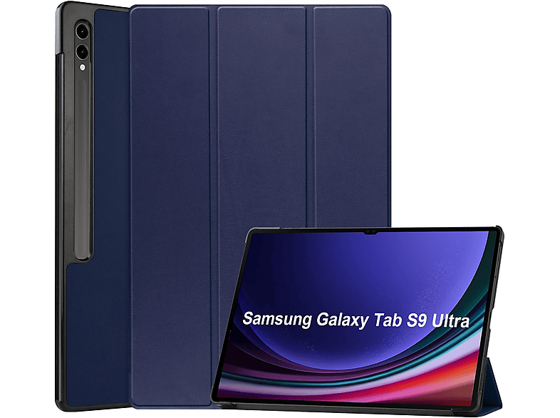 LOBWERK SM-X910 Schutzhülle S9 Zoll für Ultra 14.6 Samsung Bookcover Tab Kunstleder, SM-916B Galaxy Blau Hülle