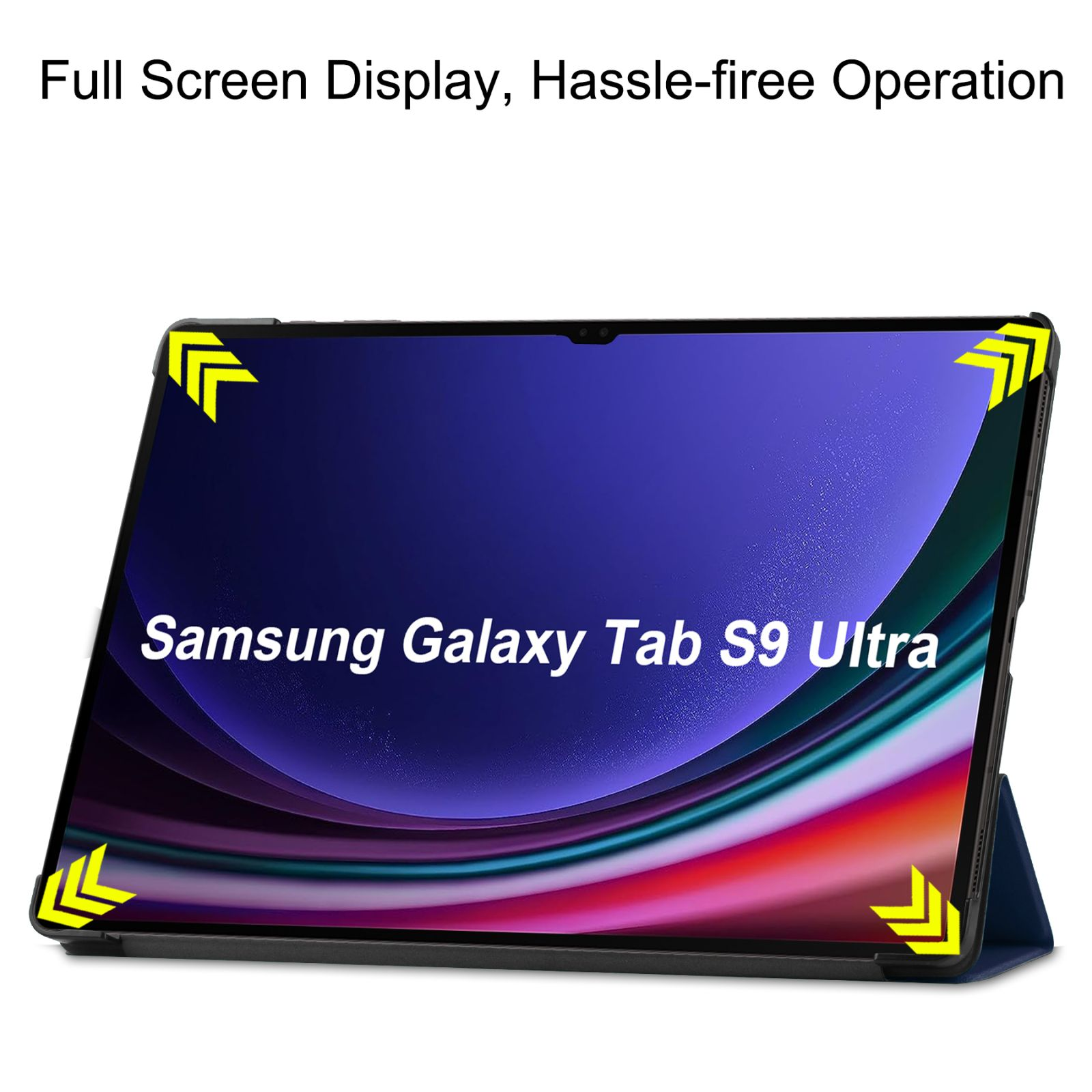 Galaxy Hülle Samsung Schutzhülle LOBWERK Bookcover SM-X910 Tab 14.6 Kunstleder, SM-916B S9 für Zoll Blau Ultra