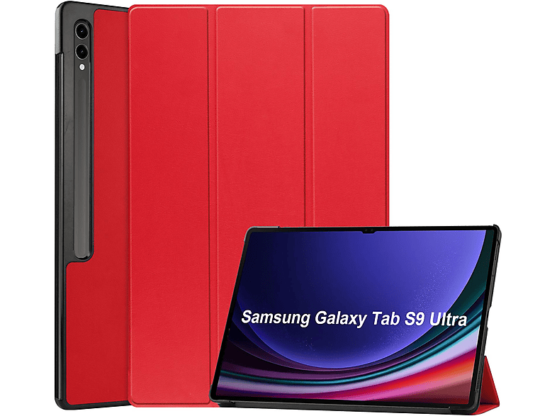 LOBWERK Hülle Schutzhülle Bookcover für Samsung Tab Galaxy S9 Ultra SMX910 SM916B 14.6 Zoll