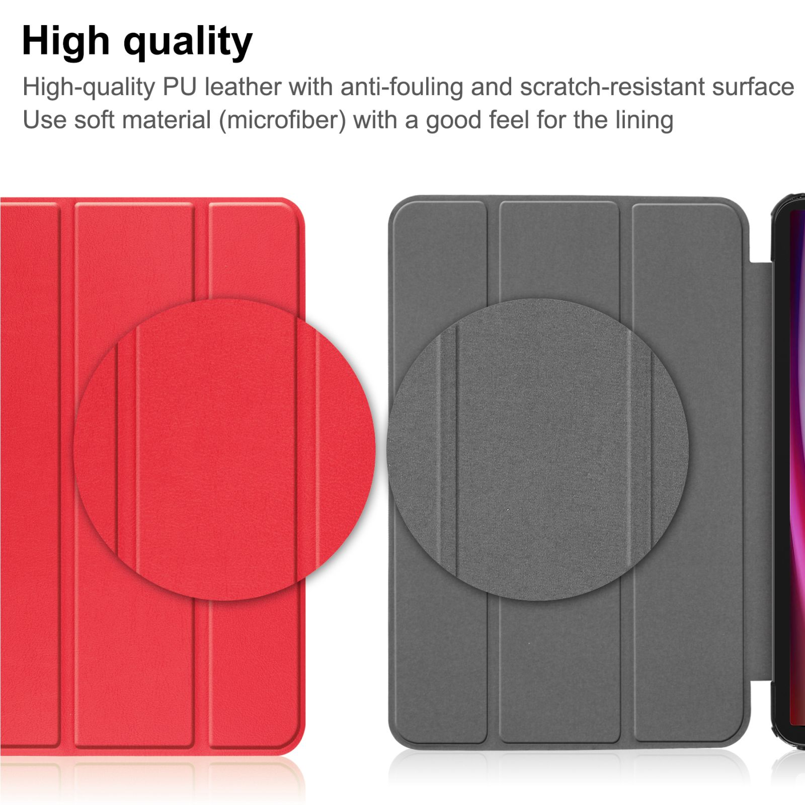 Ultra Zoll Samsung LOBWERK 14.6 S9 Hülle Kunstleder, Bookcover Tab SM-916B SM-X910 Rot Schutzhülle für Galaxy