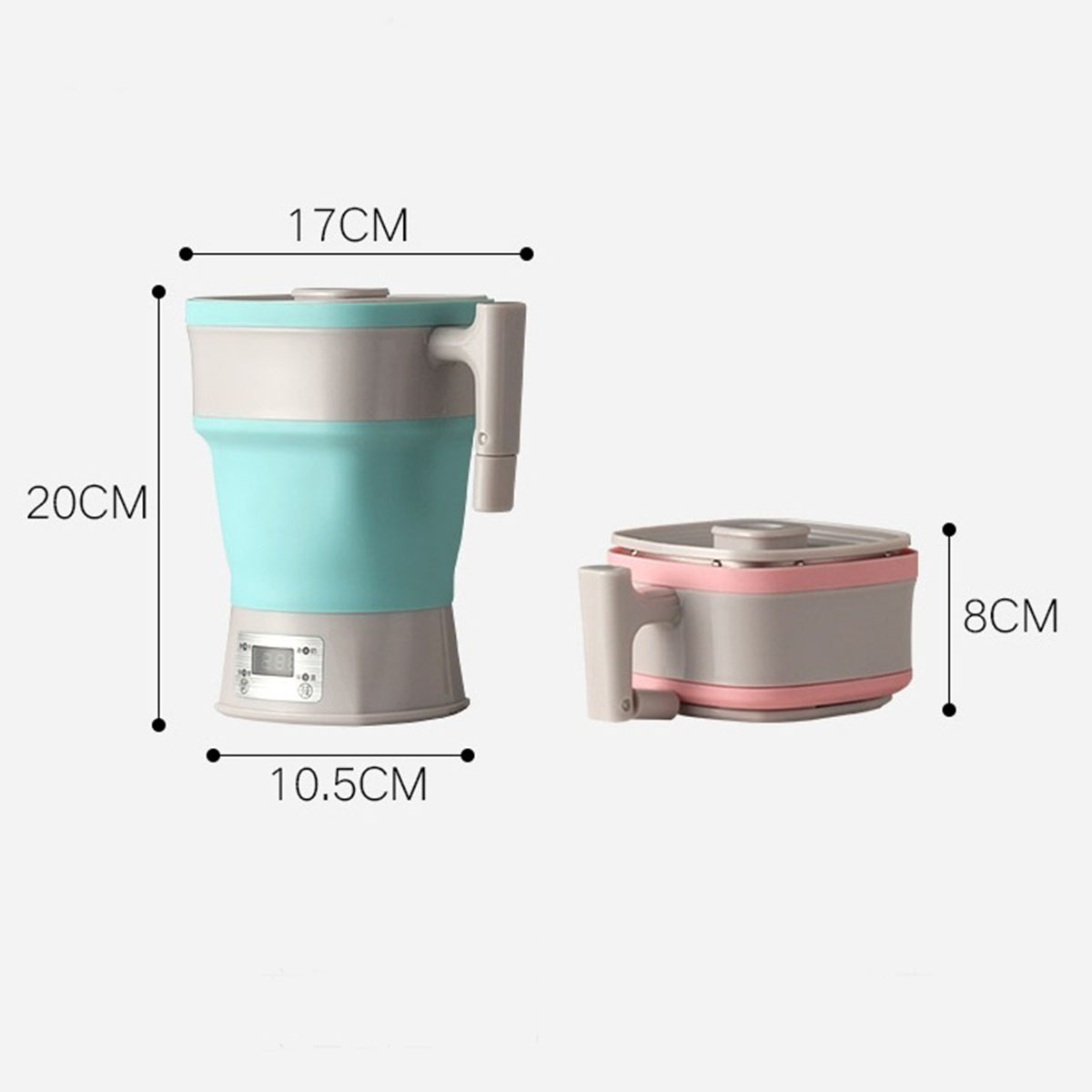 BRIGHTAKE Reise-Wasserkocher: Kompakt, praktisch Rosa Wasserkocher, und einsatzbereit immer