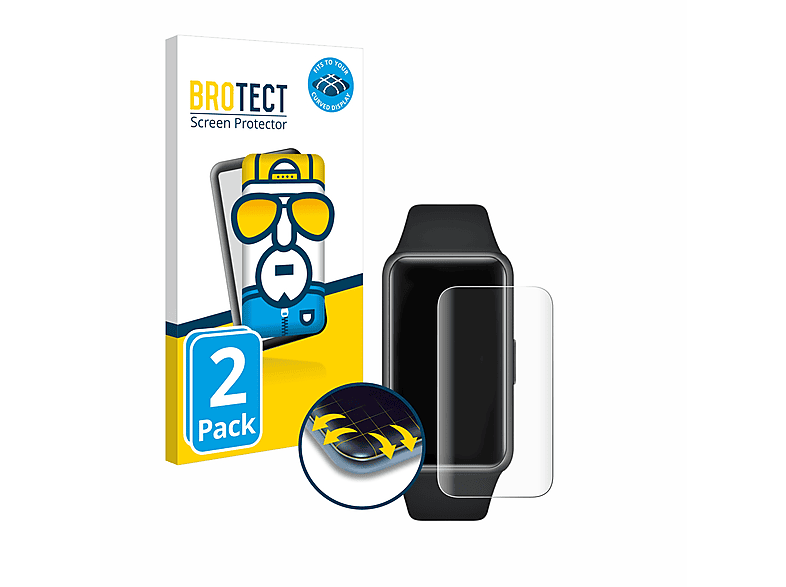 BROTECT 2x Flex Band Curved Huawei Schutzfolie(für Full-Cover 3D 6)