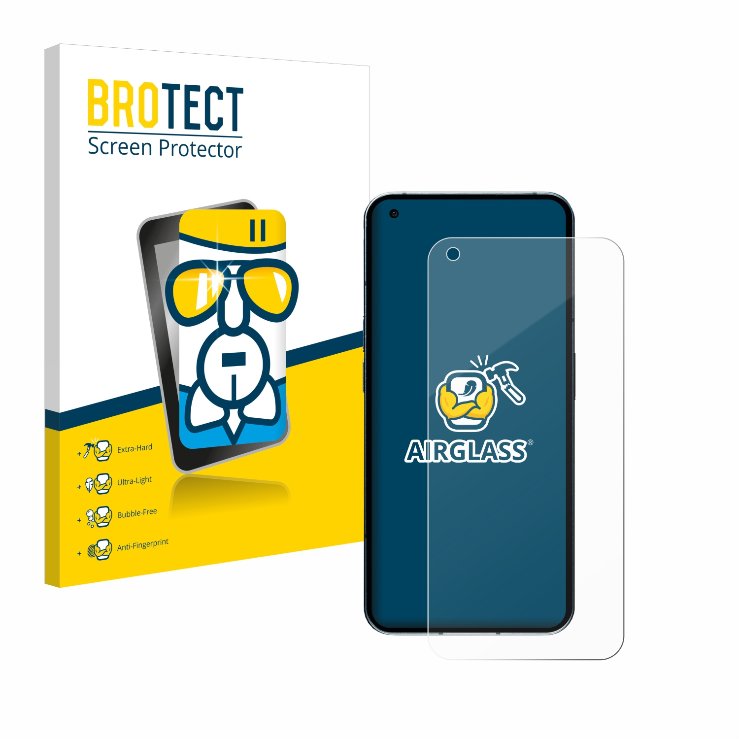 BROTECT Airglass klare Phone Nothing Schutzfolie(für (1) (case-friendly))