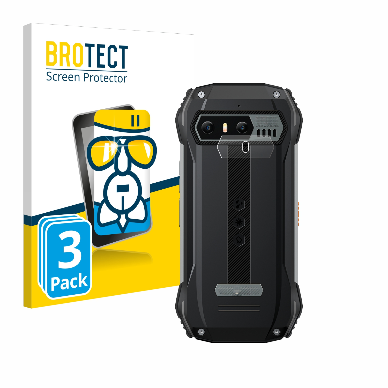 BROTECT 3x Blackview Kamera)) (NUR Airglass klare N6000 Schutzfolie(für
