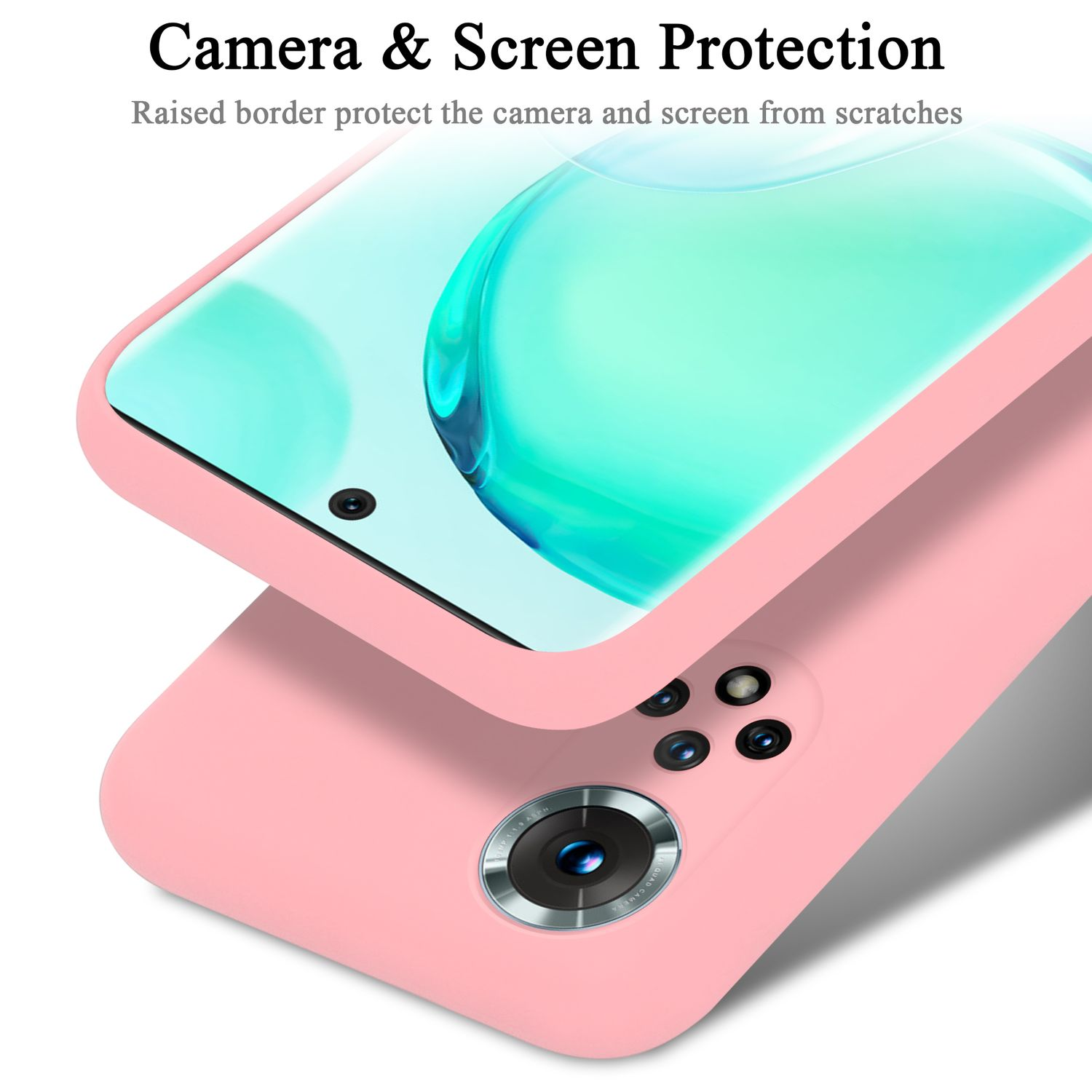 9, Hülle im Case Backcover, 50 / Style, Silicone Liquid Honor, LIQUID CADORABO PINK Huawei NOVA