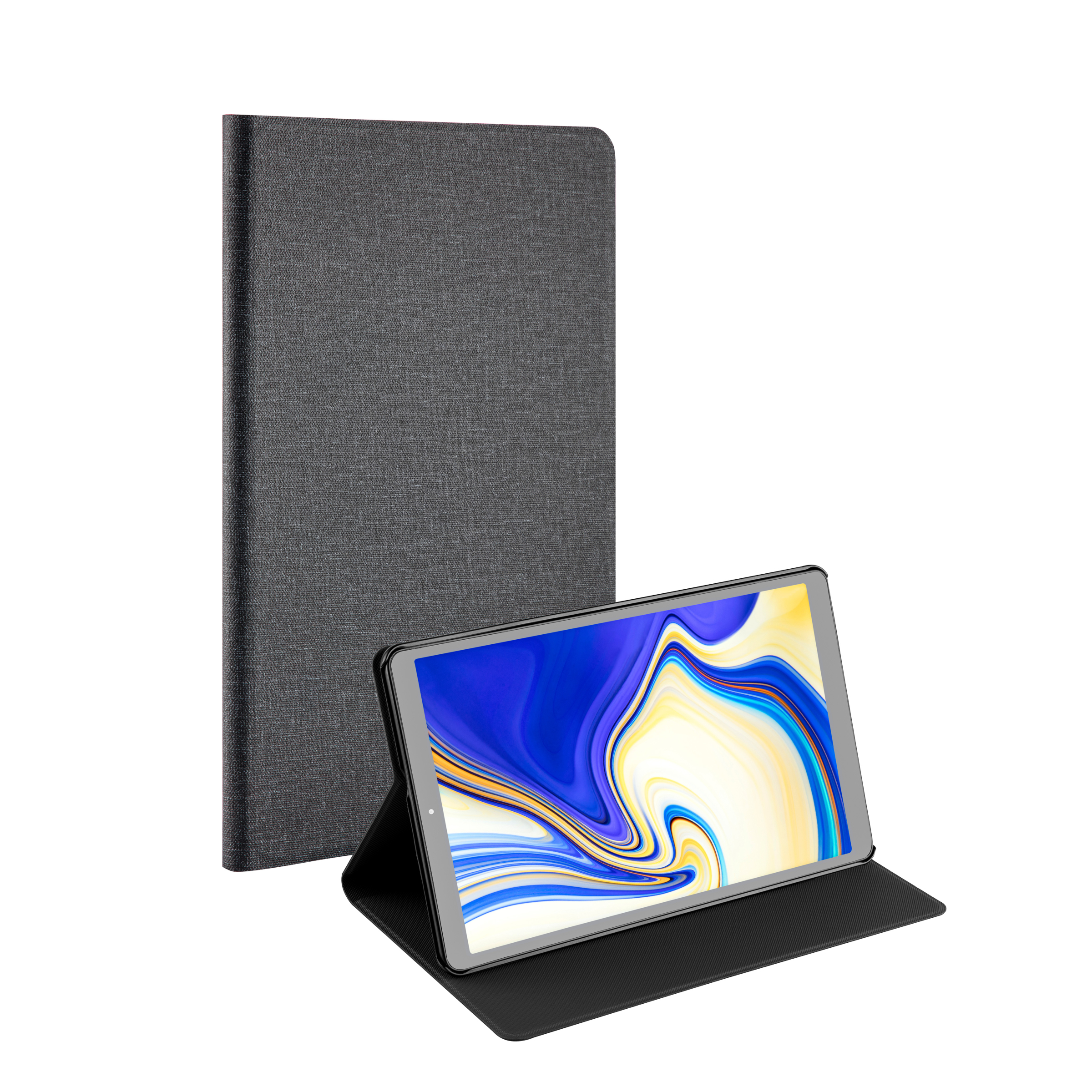 VIVANCO 60626 Galaxy Schwarz Tablet Hülle Synthetikleder, Sleeve für Samsung