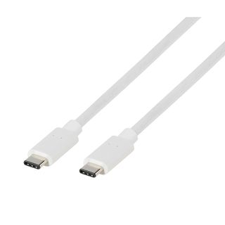 Cable USB - VIVANCO 37561, USB 2.0, USB-A, USB-C, Blanco