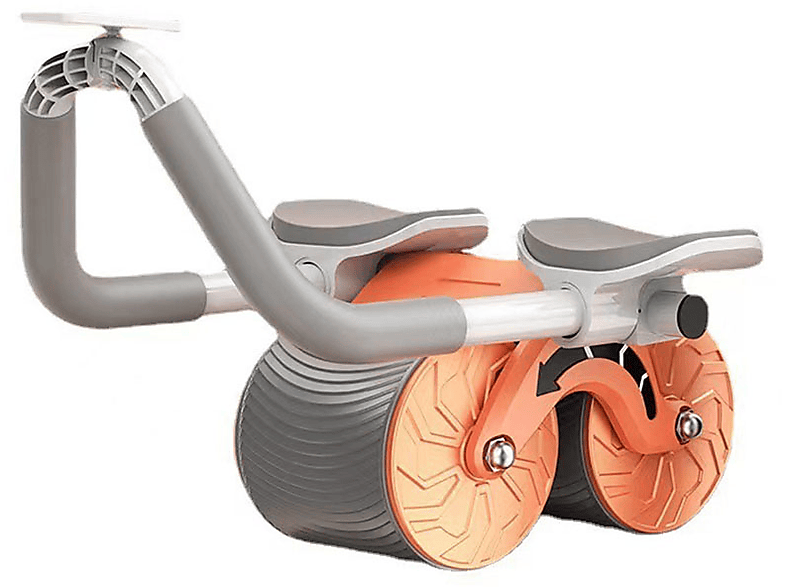 LACAMAX Automatisches Bauchrad - Wissenschaftliche Heimtrainer, Orange Rückstoß Kraft, automatischer