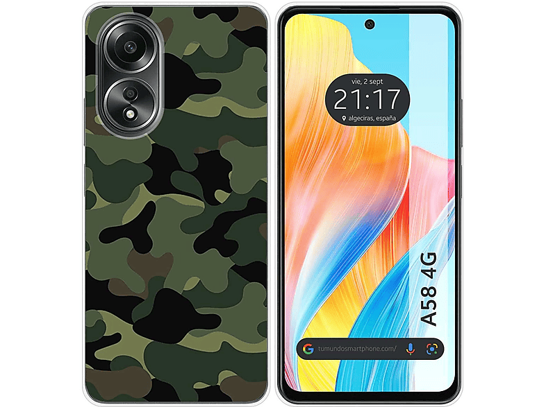 Funda móvil - Oppo A58 4G TUMUNDOSMARTPHONE, Oppo, Oppo A58 4G, Multicolor