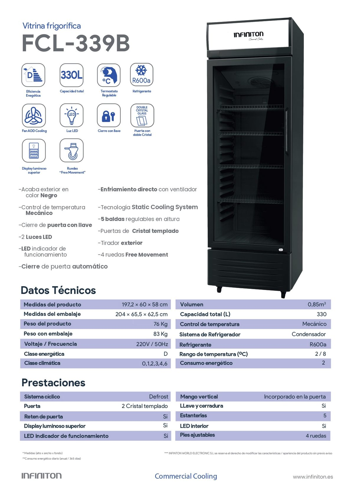 Un frigorífico con puerta de cristal, lleno de productos, incluyendo huevos y bebidas.