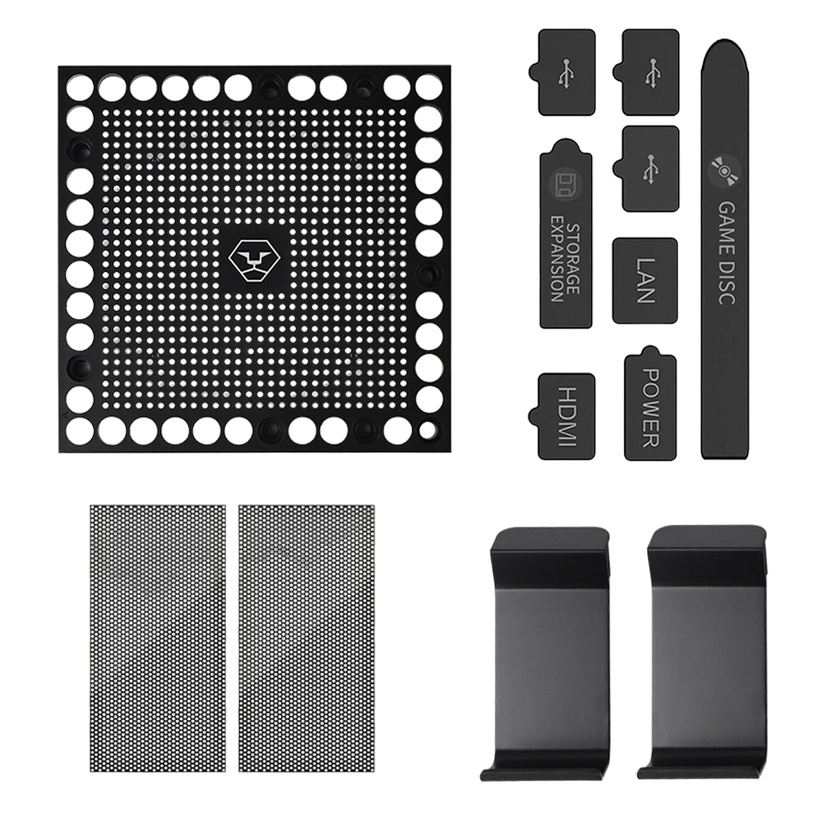 Kompatibel Contoller, TADOW mit Series Staubschutz für Xbox X Konsole, Konsolenzubehör, Xbox schwarz