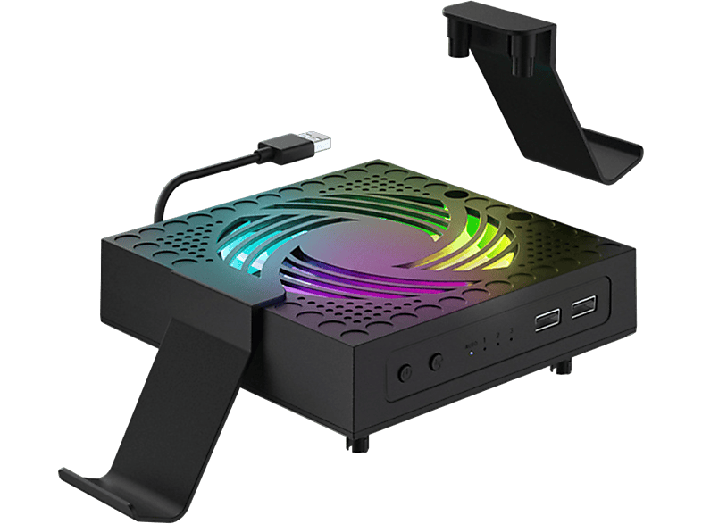 TADOW Kühlung Staub Lüfter, 2 USB-Anschlüsse, RGB, für Xbox Serie x XSX, Konsolenzubehör, Laterne