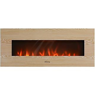 Chimenea eléctrica - PURLINE CHE-530, 2000 W, Marrón claro