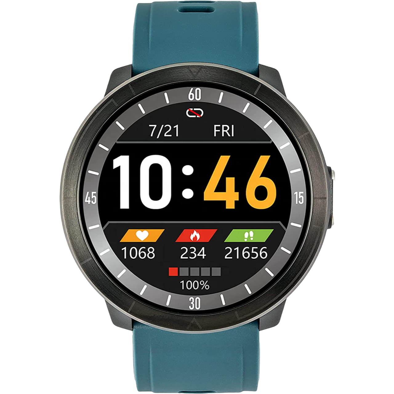 WATCHMARK WM18 Grün Silizium, Grün Smartwatch Kunststoff