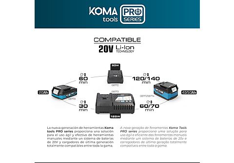 Amoladora  - 7666 KOMA, Azul/Negro