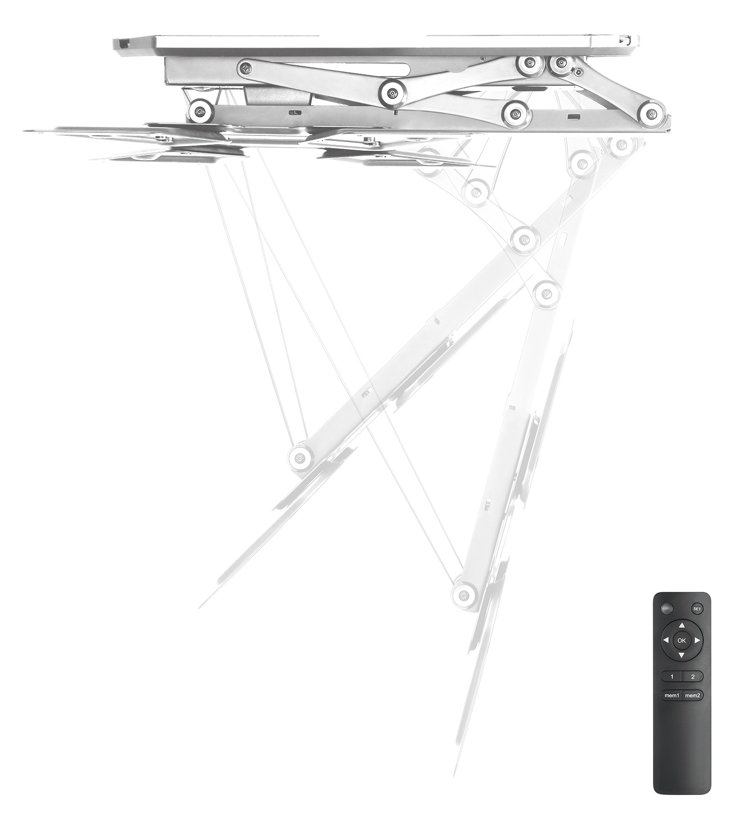 TV Fernbedienung 23-55 Deckenhalterung, für whitesmoke Zoll MYWALL mit motorisiert HL40MWL