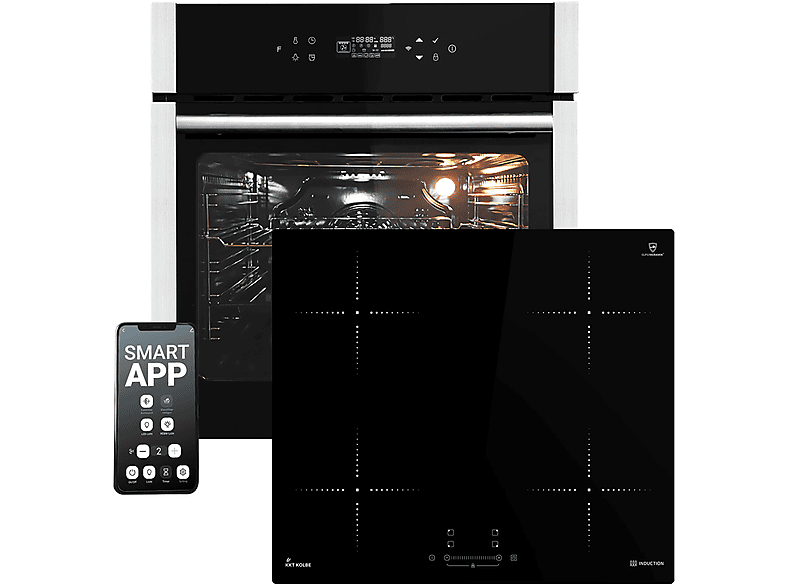 KKT KOLBE  SET8313HCIND59B, Herdset (Induktion, A+, 70 Liter)